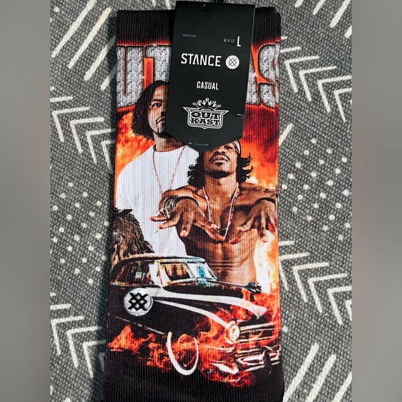 $19.99 NWT Stance Socks Outkast Stankonia L Crew New With Tags Large - Picture 4 of 8